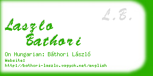 laszlo bathori business card